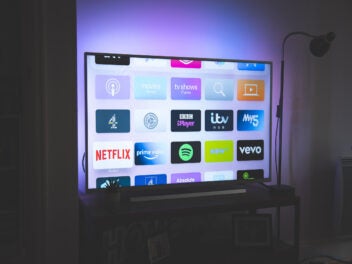 8K-Fernseher im Wohnzimmer