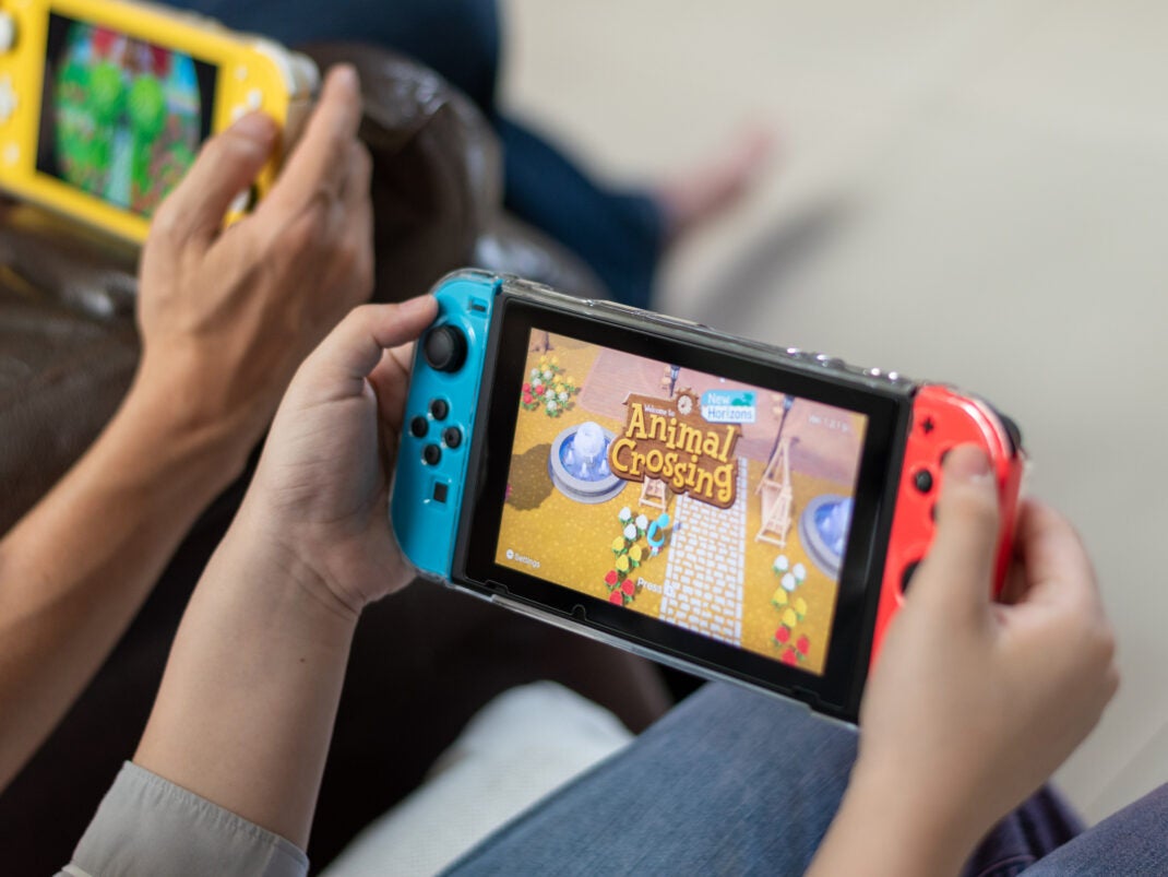 Nintendo Switch Lite mit Animal Crossing