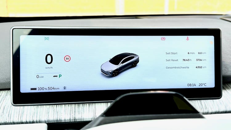 Digitales Kombiinstrument im Nio ET7.