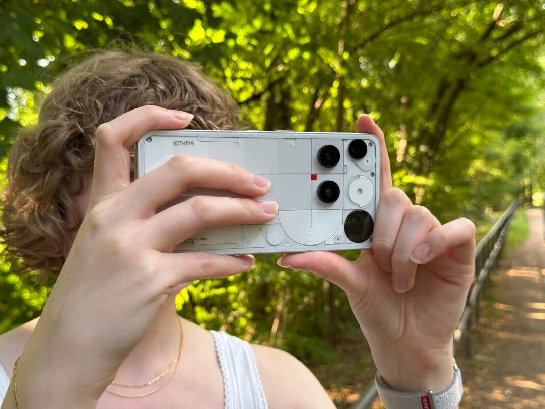 Nothing Phone 3 beim Fotografieren