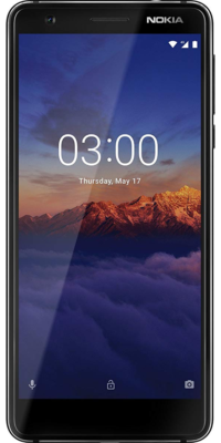 Nokia 3.1 Schwarz Vergleichsbild