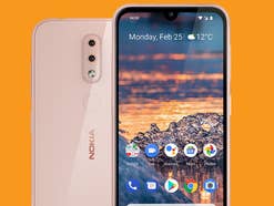 Nokia 4.2 in Pink Sand Das Nokia 4.2 in der Farbe Pink Sand.