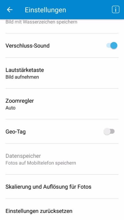 Nokia 6 im Test: Die Kamera-App