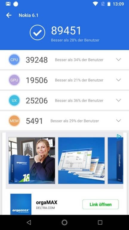Nokia 6.1 im Test: Benchmark-Tests