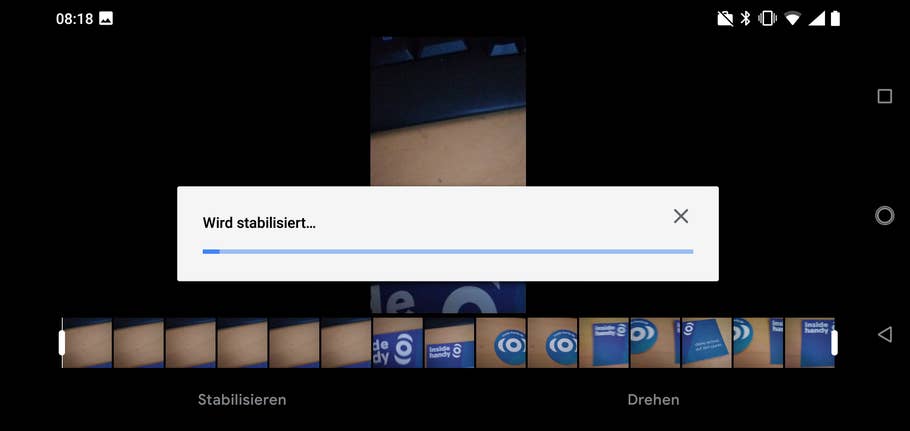 Screenshot der Kameraeinstellungen des Nokia 7.1