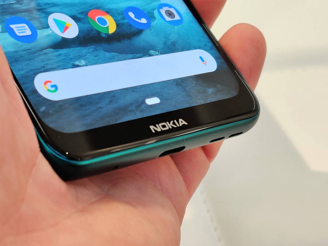 Nokia 7.2 mit dickem unteren Rand