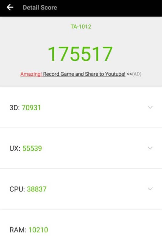 Nokia 8 Benchmark-Test Nokia 8 Benchmark-Test