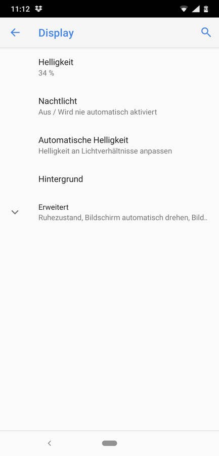 Nokia 8.1 Displayeinstellungen