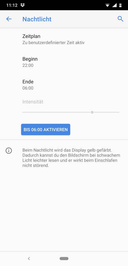 Nokia 8.1 Displayeinstellungen