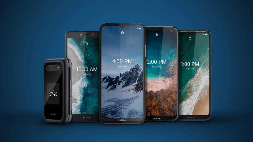 Die neuen Nokia-Smartphones von der CES in Las Vegas 2022.