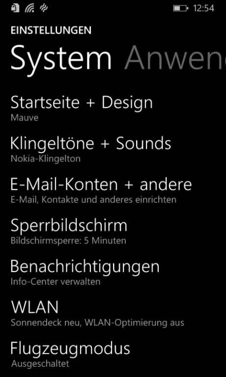 Nokia Lumia 630: Windows Phone 8.1 Screenshots