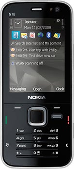 Nokia N78 Datenblatt - technische Daten des Nokia N78 Nokia N78 Datenblatt - Foto des Nokia N78
