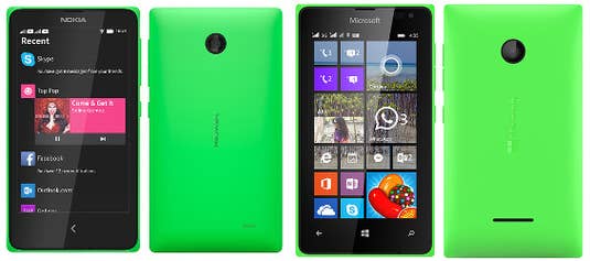Nokia X vs. Lumia 635