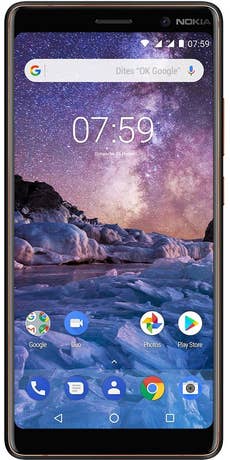 Nokia 7 Plus Schwarz Front