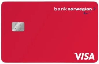 Rote Visa-Karte der Norwegian Bank