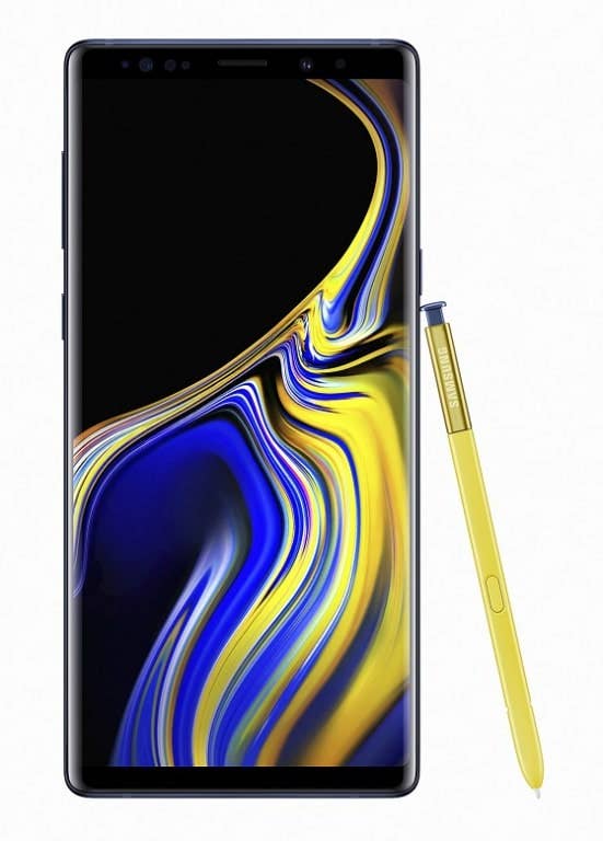 Note 9 in blau - Vorderseite