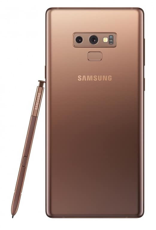 Note 9 in kupfer - Rückseite