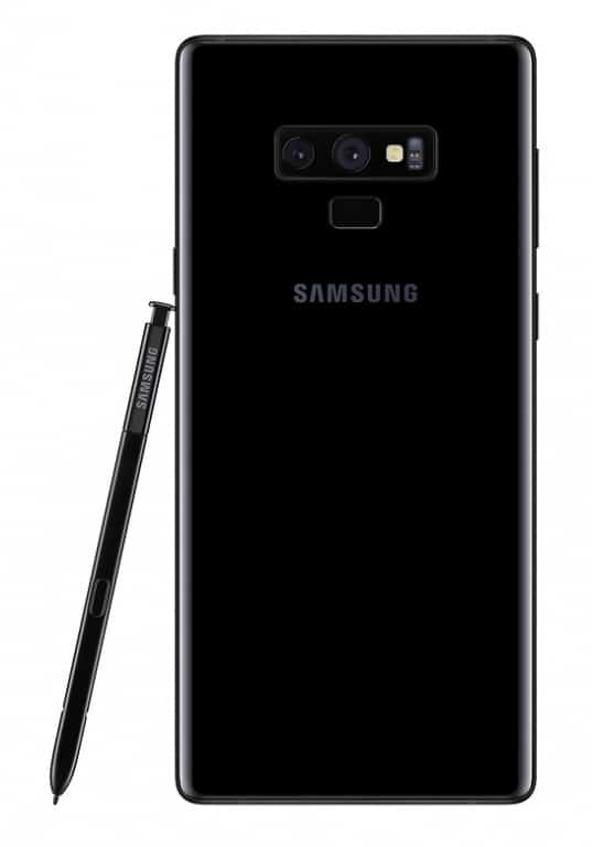 Note 9 in schwarz - Rückseite