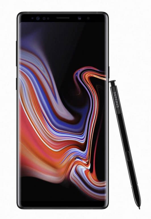 Note 9 in schwarz - Vorderseite