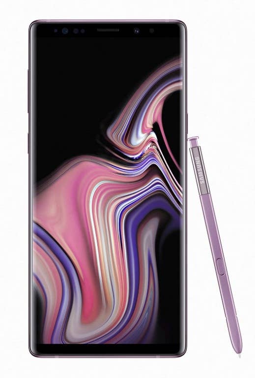 Note 9 violett - vorne