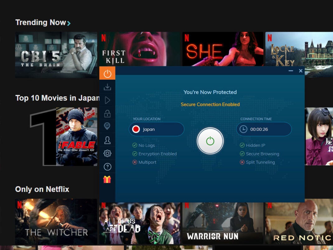 Netflix mit Ivacy-VPN