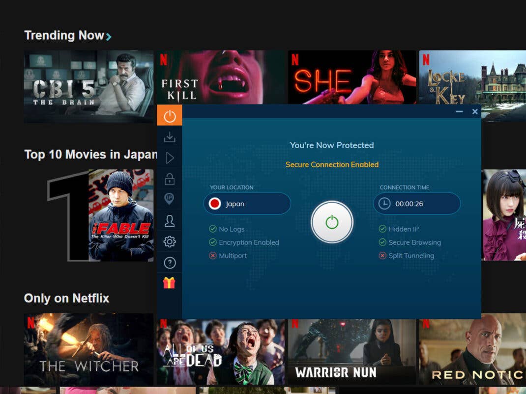 Netflix mit Ivacy-VPN