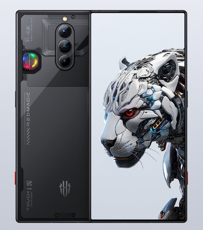 Nubia Redmagic 8s Pro Vorderseite und Rückseite.