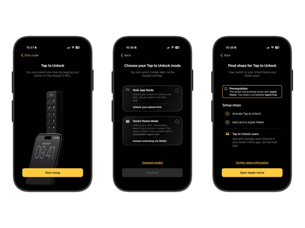 Screenshot aus der Nuki-App