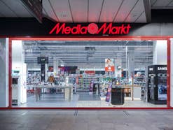 Eine MediaMarkt Filiale von vorne.