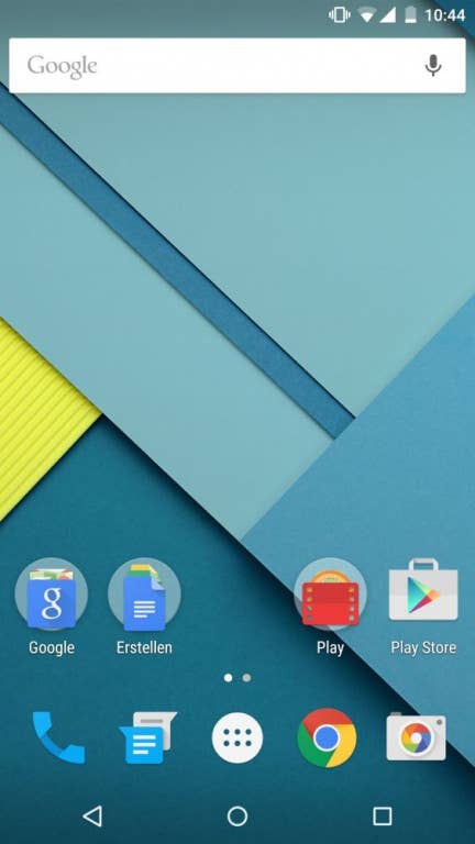 Nutzeroberfläche des Nexus 6