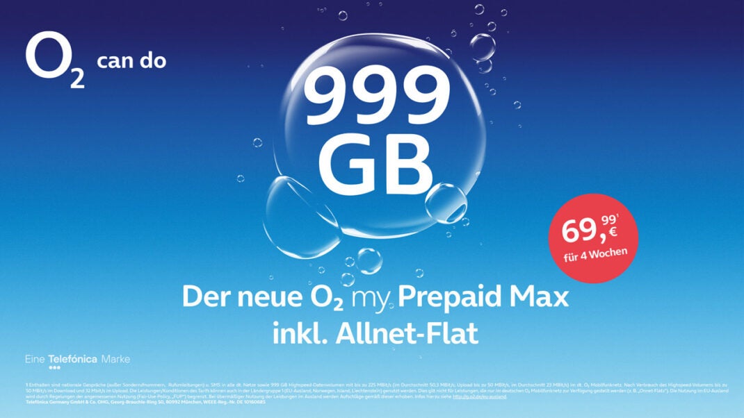 O2 my Prepaid Max Tarif Vermarktungsbild