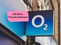 O2 Logo an einem Store