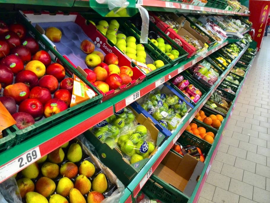 Obst im Supermarkt