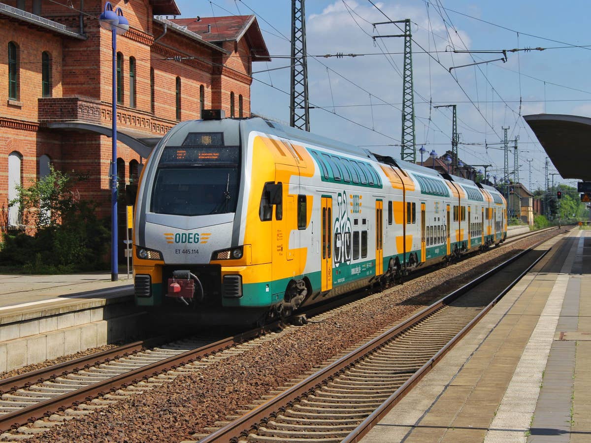Ein Zug der ODEG - Ostdeutsche Eisenbahn Ein Zug der ODEG - Ostdeutsche Eisenbahn
