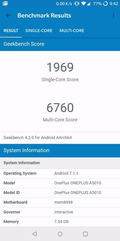 OnePlus 5T - Benchmark-Tests