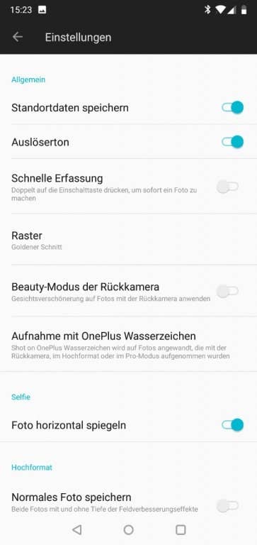 OnePlus 6: Die Kamera-Software