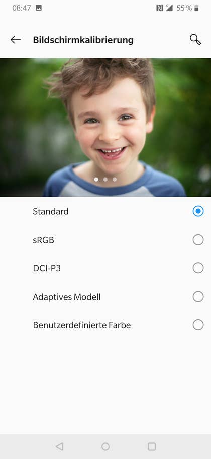 OnePlus 6T Display Einstellungen 4