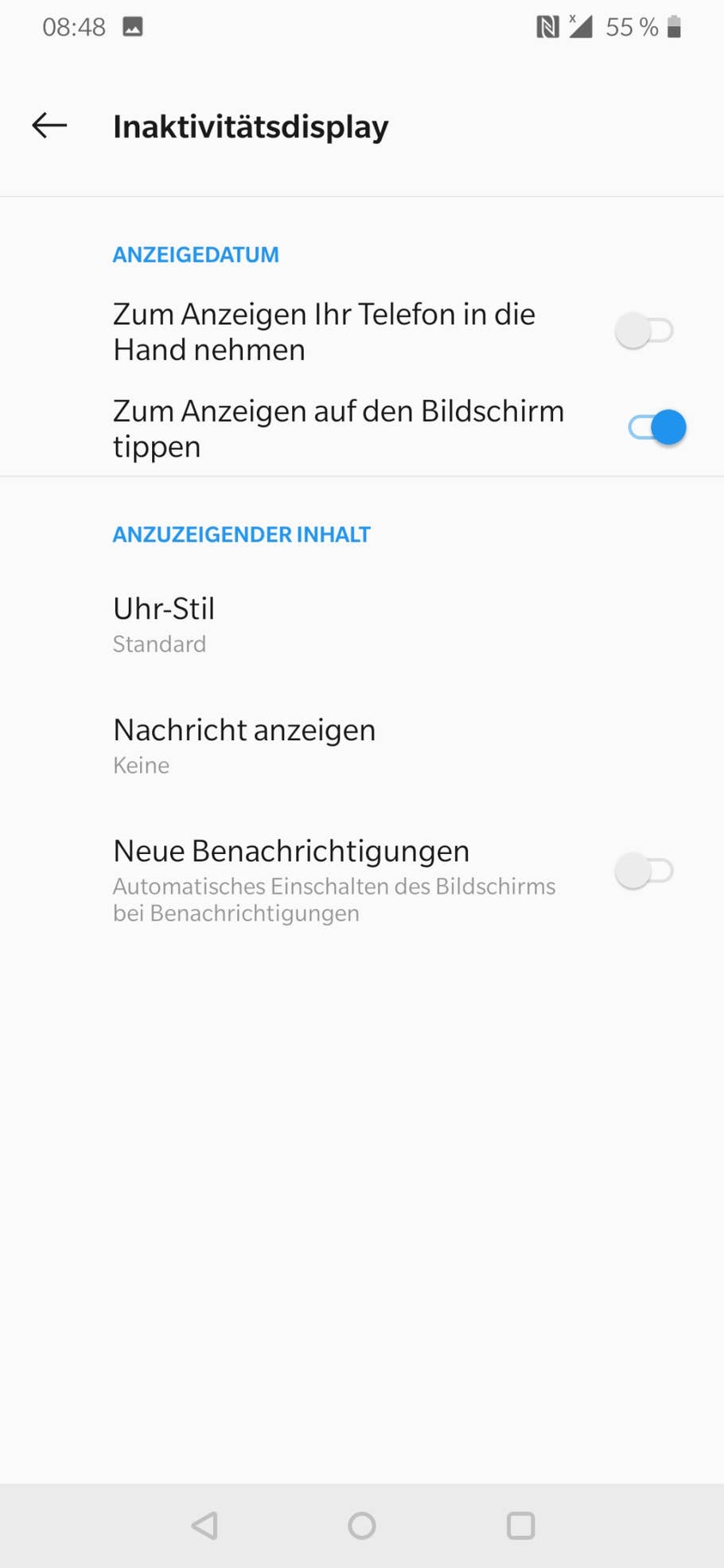OnePlus 6T Menü und Einstellungen 18