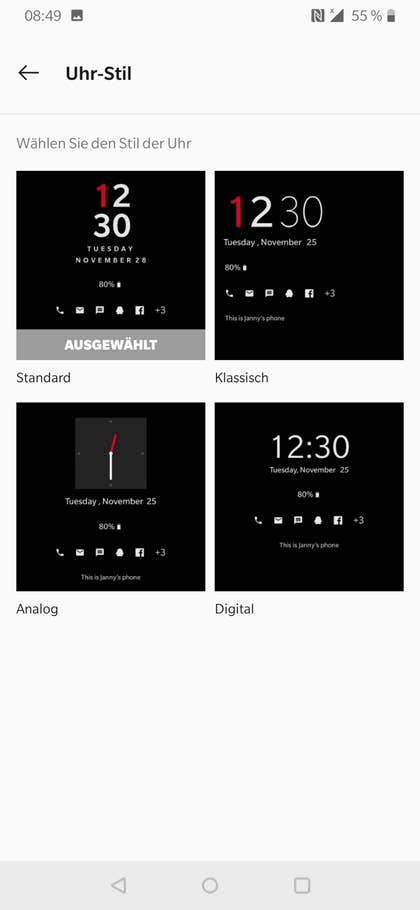 OnePlus 6T Menü und Einstellungen 19