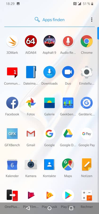 OnePlus 6T Menü und Einstellungen 4