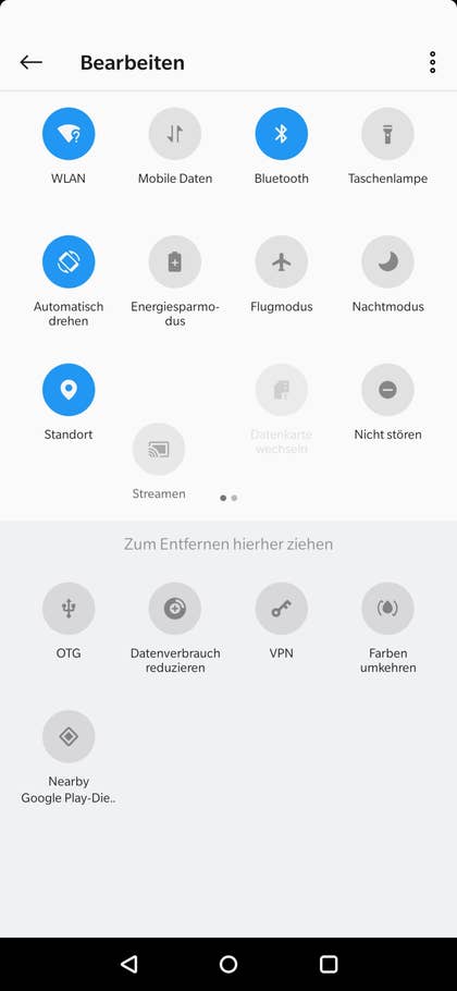 OnePlus 6T Menü und Einstellungen 9