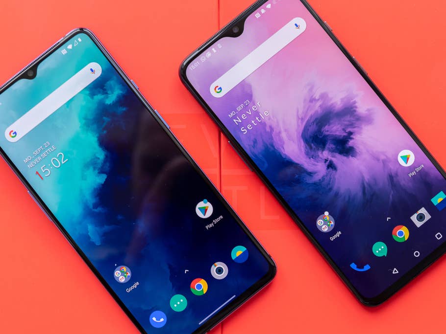 Display des OnePlus 7T im Vergleich zum OnePlus 7