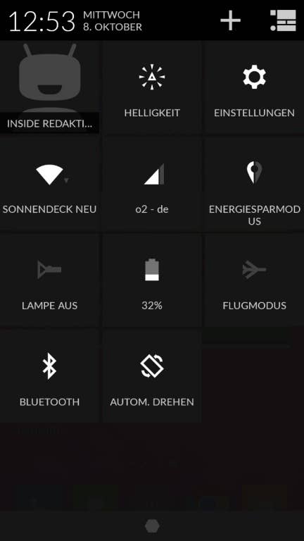 OnePlus One: Screenshots OS und Nutzeroberfläche