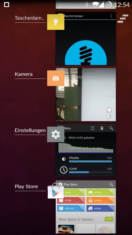 OnePlus One: Screenshots OS und Nutzeroberfläche
