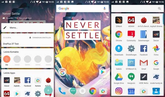 Launcher des OnePlus 3T Launcher des OnePlus 3T