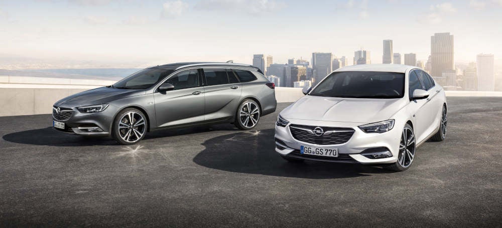 Opel Insignia Sports Tourer (links) und Grand Sport Limousine (rechts).
