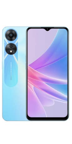 Oppo A78 5G von vorne und von hinten