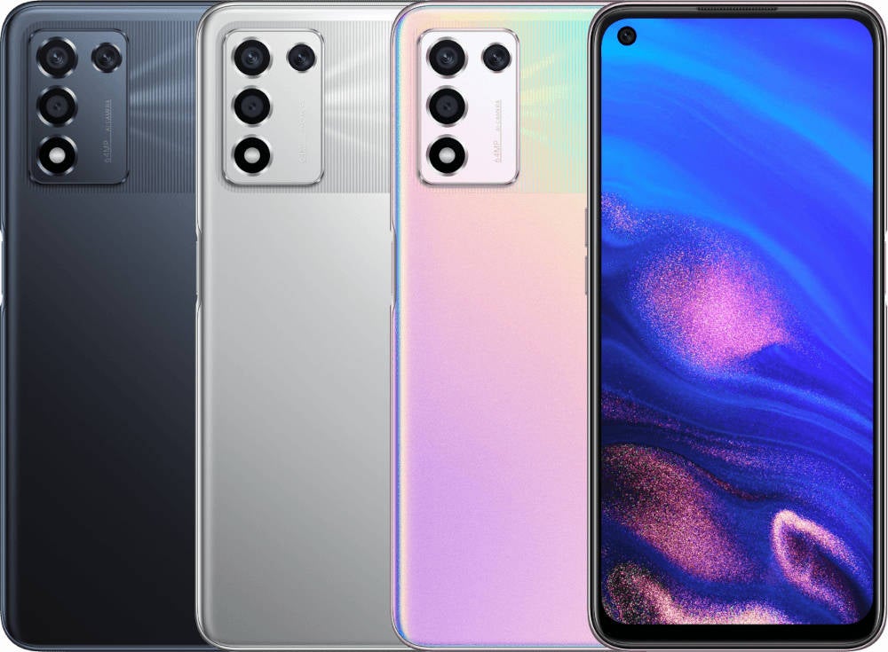 Oppo K9s Vorderseite und Rückseite