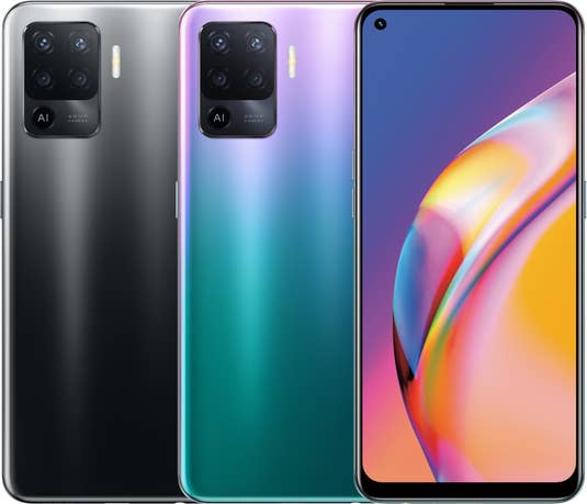 Oppo Reno5 F Vorderseite und Rückseite