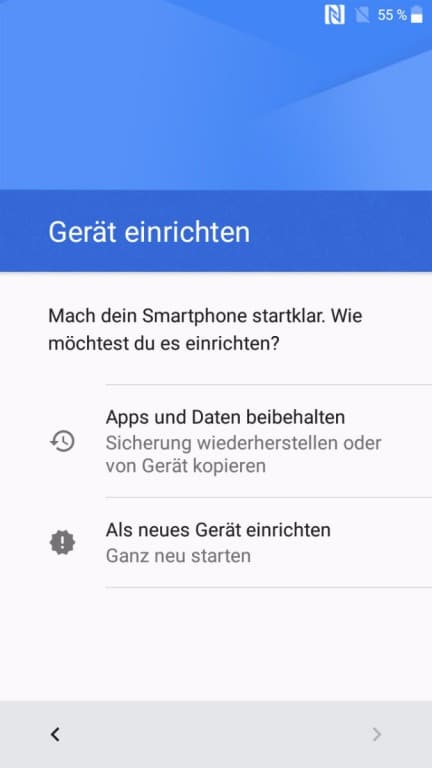 OS und Einstellungen des Sony Xperia XA1